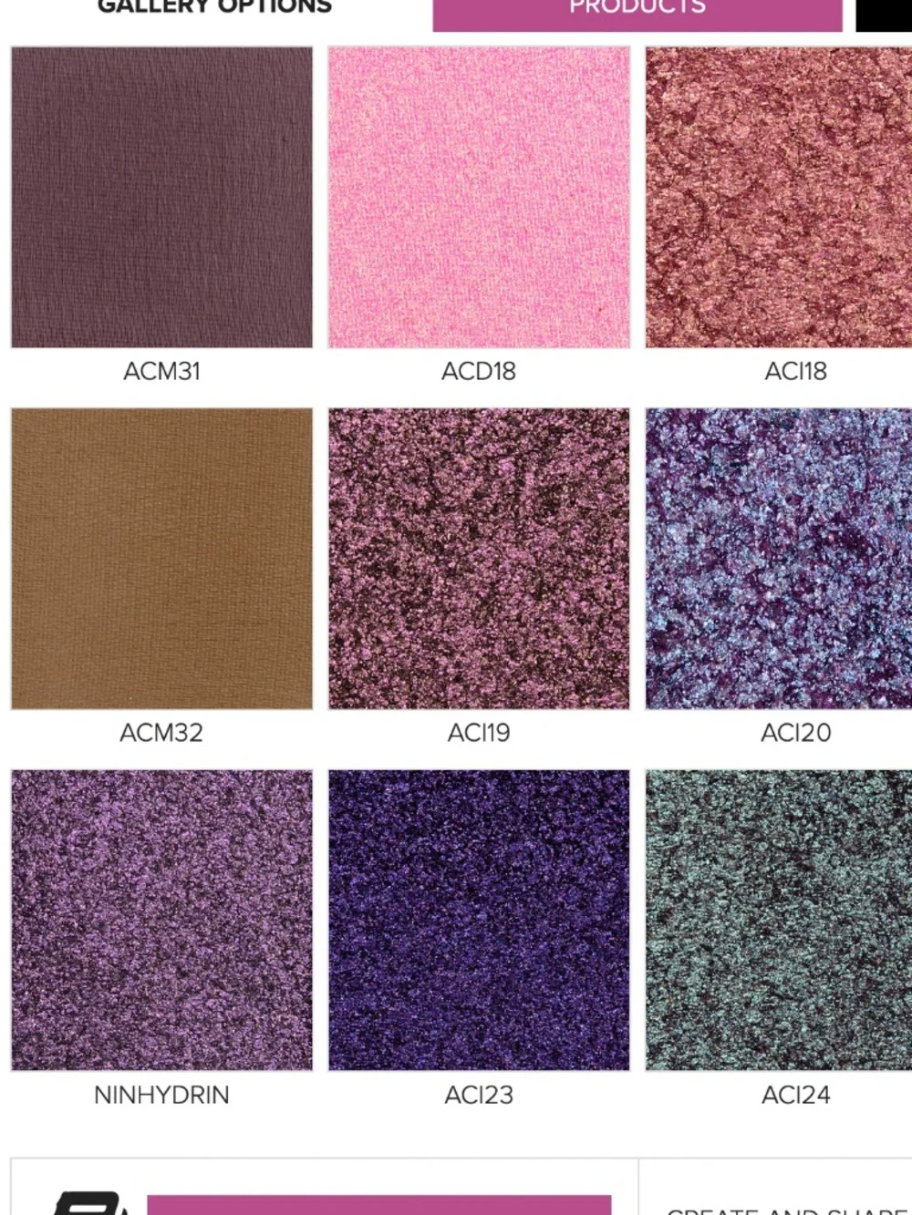 Adept Ninhydrin Eye Shadow Palette -NIB